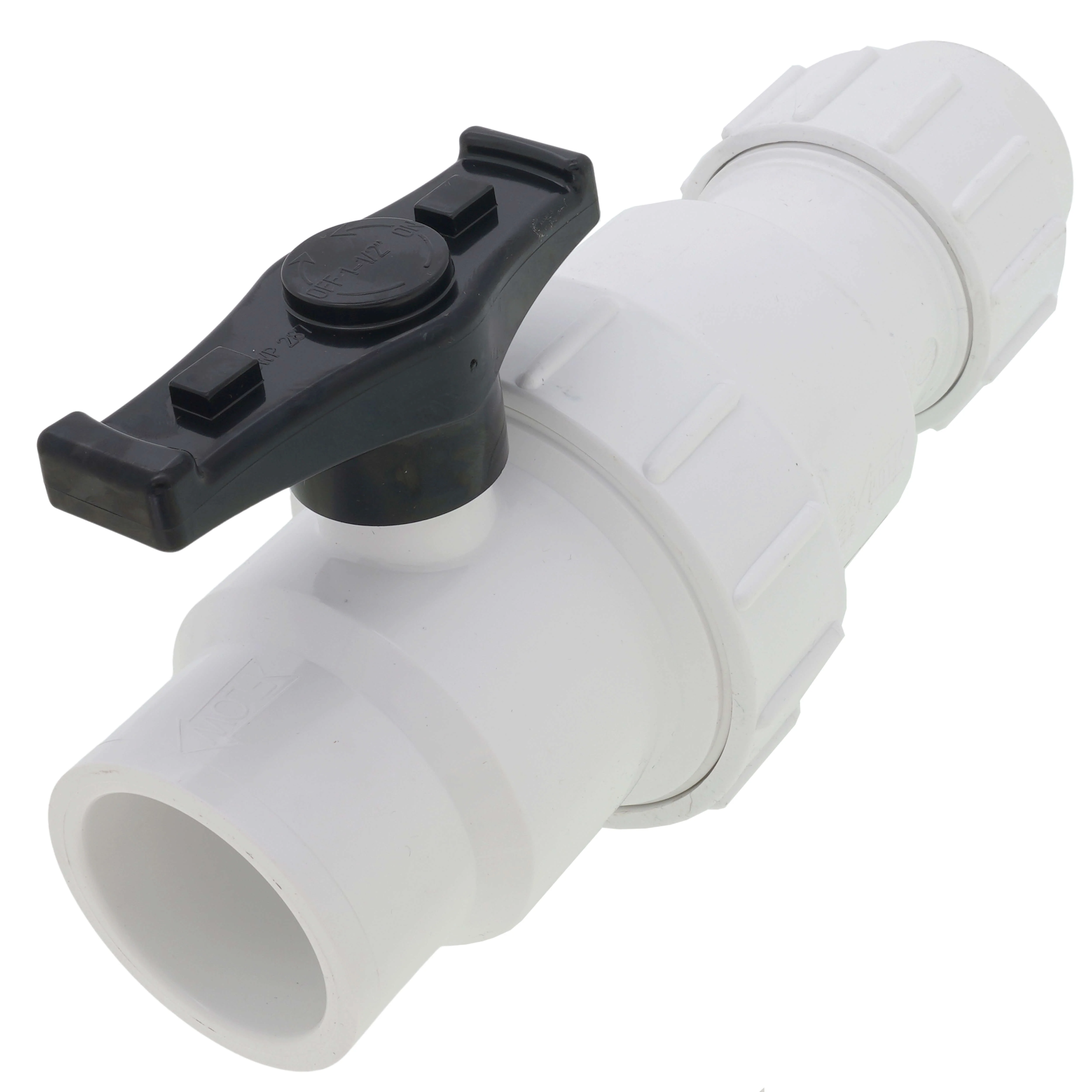 PVC Ball/Check Valve Combo With Union, 1-1/2 Inch Size