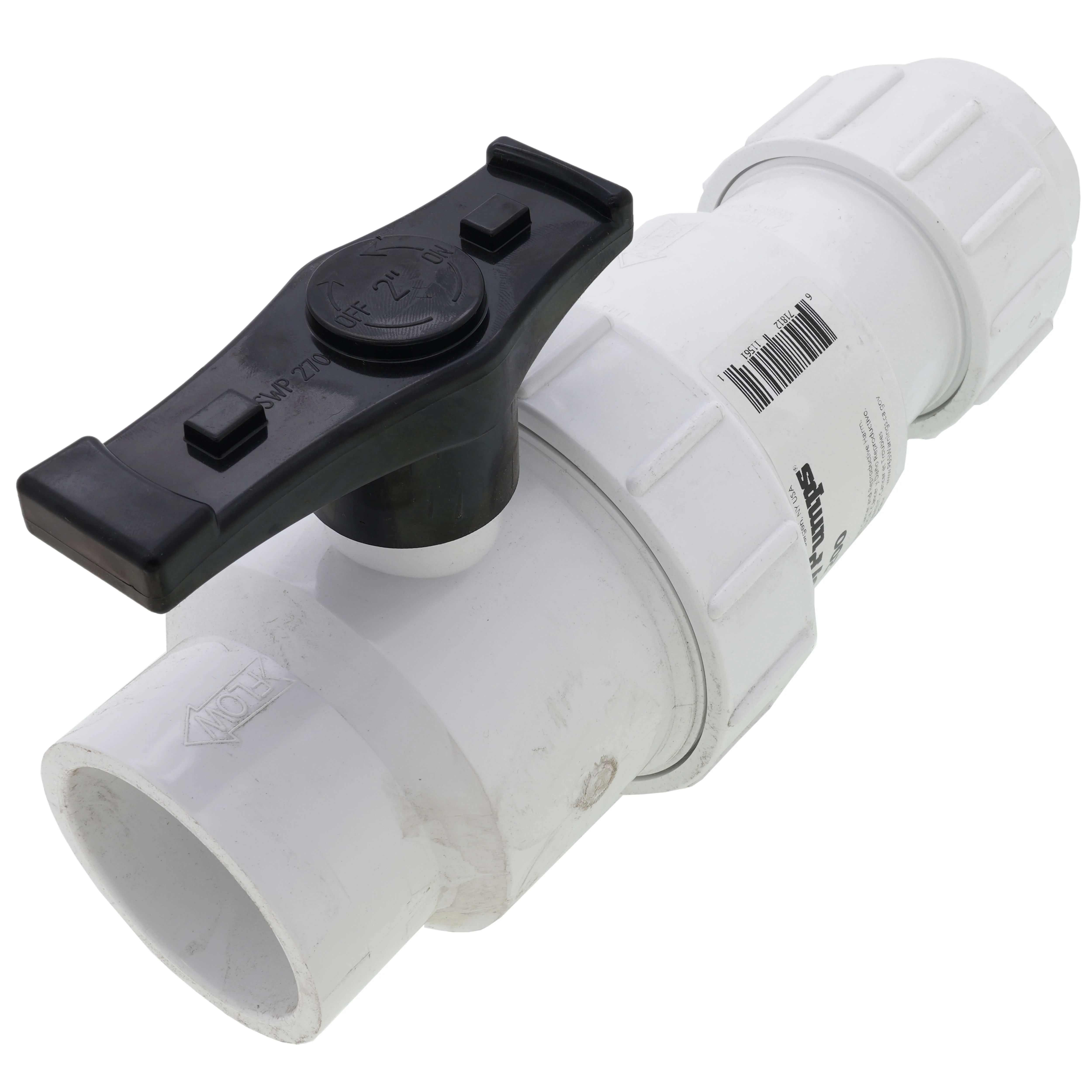 PVC Ball/Check Valve Combo With Union, 2 Inch Size