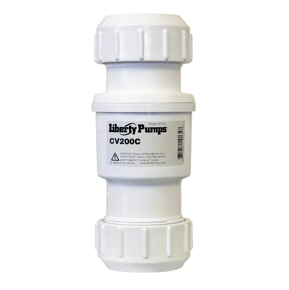 PVC Check Valve, Compression, 2 Inch Size
