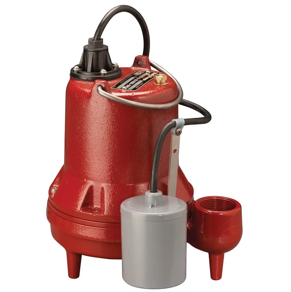Submersible Effluent Pump With Float Switch, Auto, 0.33 HP, 115 V, 10 Ft. Cord