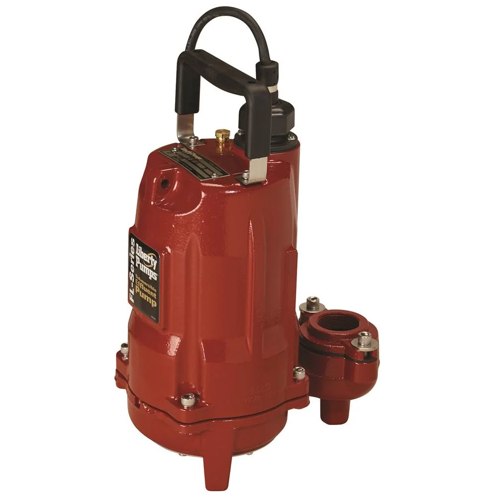 Submersible Effluent Pump, Manual, 0.5 HP, 208-230 V, 25 Ft. Cord