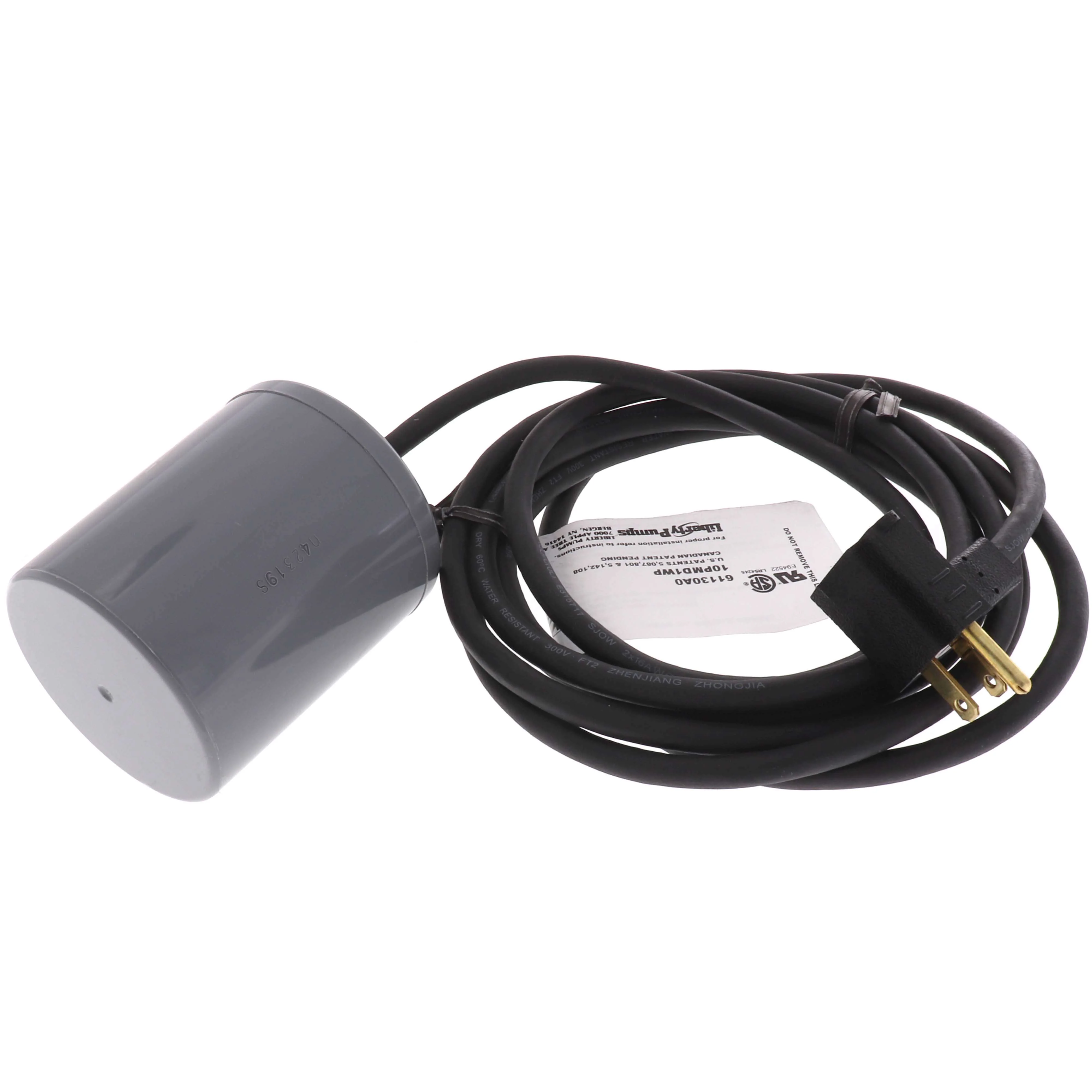 Interrupteur à flotteur, 115 V, longueur 3 m (10 pi).
