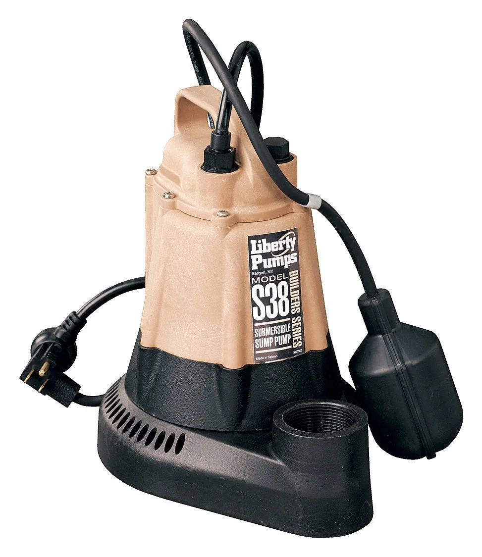 Submersible Sump Pump With Float Switch, Auto, 0.33 HP, 115 V, 10 Ft. Cord