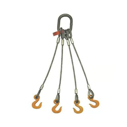 3/8 Inch x 13 Ft. 6X19 Iwrc 4-Leg O/H Domestic Wire Rope Sling