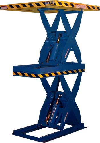 LIFT PRODUCTS LPT-040-48-XXH Scissor Lift Table, Double High, 4000 Lbs Capacity, 62 Inch Maximum Height | CE8ZAC