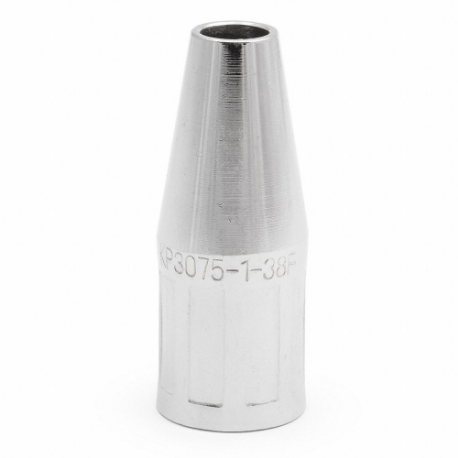 LINCOLN ELECTRIC KP3075-1-38F Nozzle, 3/8 Inch Size, Tapered, Flush, Threaded, Flush Fixed | CR9LZX 61UZ52