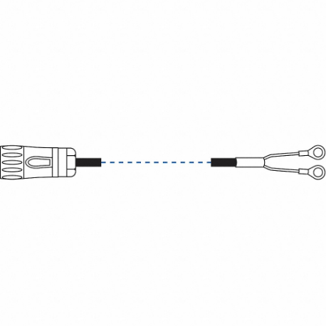 LIND EQUIPMENT LE600-P-2SL Lug Cable Assembly, 2 Ft Straight Cable, Lugs And Quick Connect | CR9MTP 33UC52