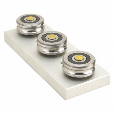 LINEAR RRS14 Linear Slide Roller Carriage, Redi-Rail, Size 14, 3-Roller Assembly, 52100 Steel | CR9MWE 2CRK3
