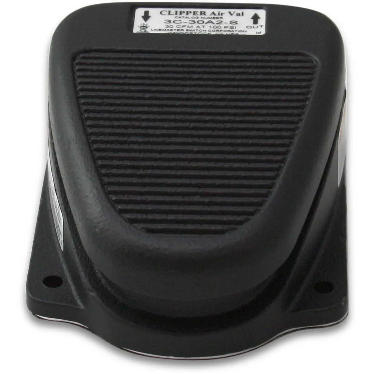 LINEMASTER 3C-30A2-S Heavy Duty Foot Switch, SPDT, 13/2/4, 20Cast Iron, Orange, Momentary, No Cord | CR9NTL 35V839