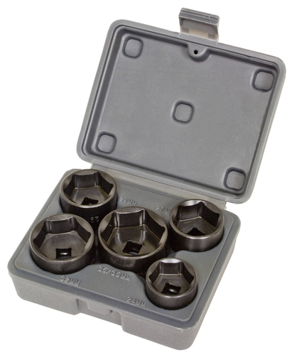 Filter Socket Set, Low Profile, 5 Pieces
