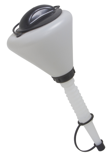 Plastic Funnel, Lid and Spout Cap, 1.6 Quart