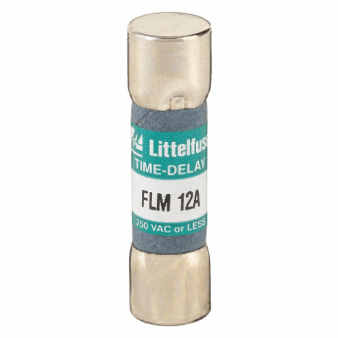 LITTELFUSE FLM012 Fuse, 12A, 250V AC, 1-1/2 Inch Length x 13/32 Inch Dia. | CY3ECT