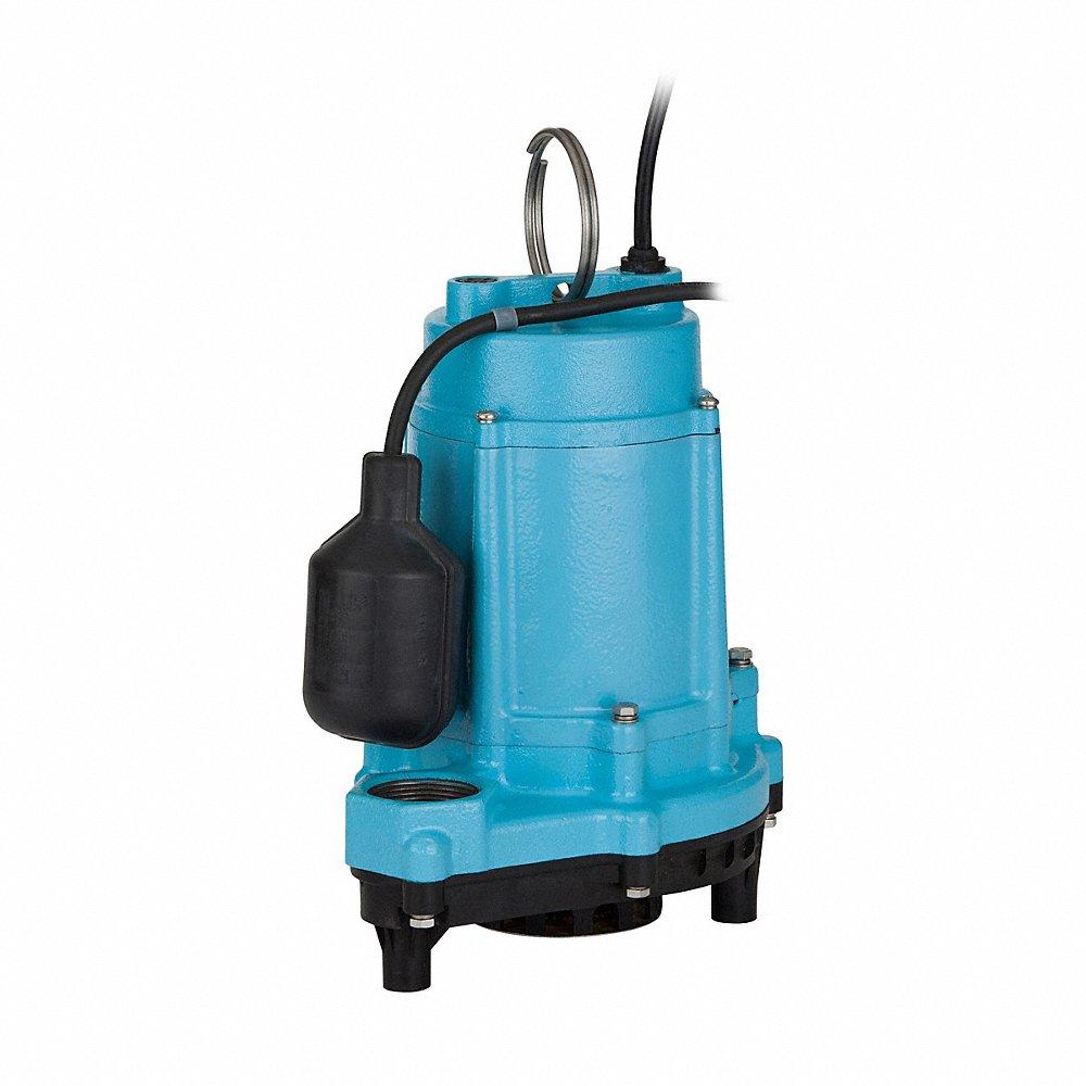 Sump Pump, 1/3 HP, 50 GPM Flow Rate at 10 ft. of Head, 10 ft. Cord