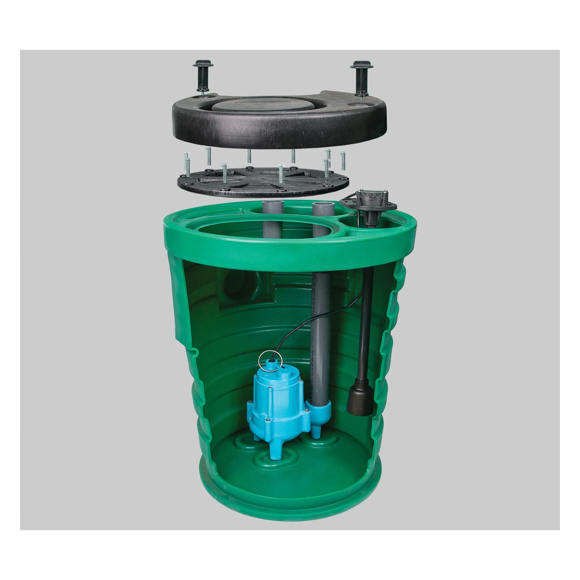 LITTLE GIANT PUMPS 509676 Sewage Basin Package With Pump, 4/10 Hp, Float Switch | BQ3WPQ 9JF2V3D