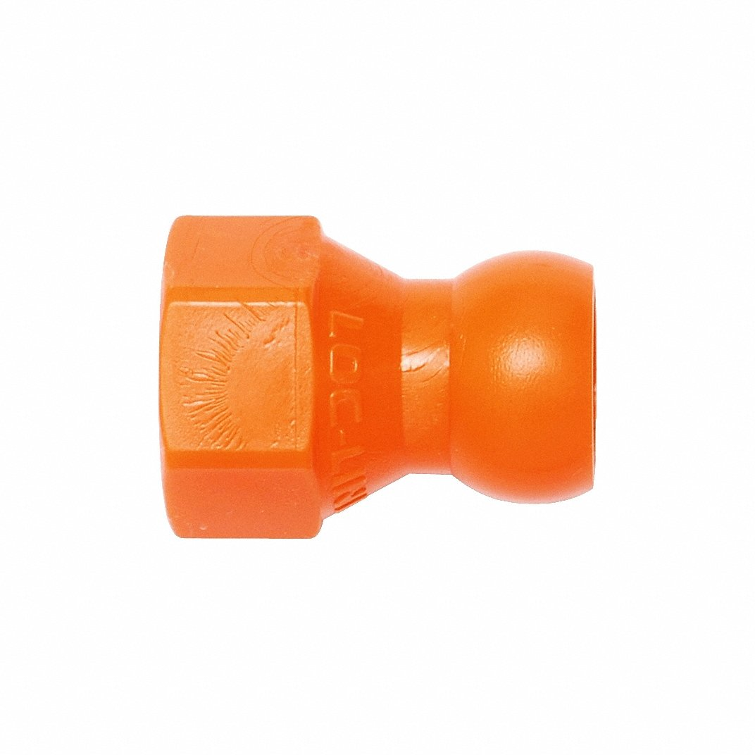 LOC-LINE 41414 Flex Hose Flare Nut Adapter 1/4 Inch Pack Of 4 | AF2UVX 6Y662