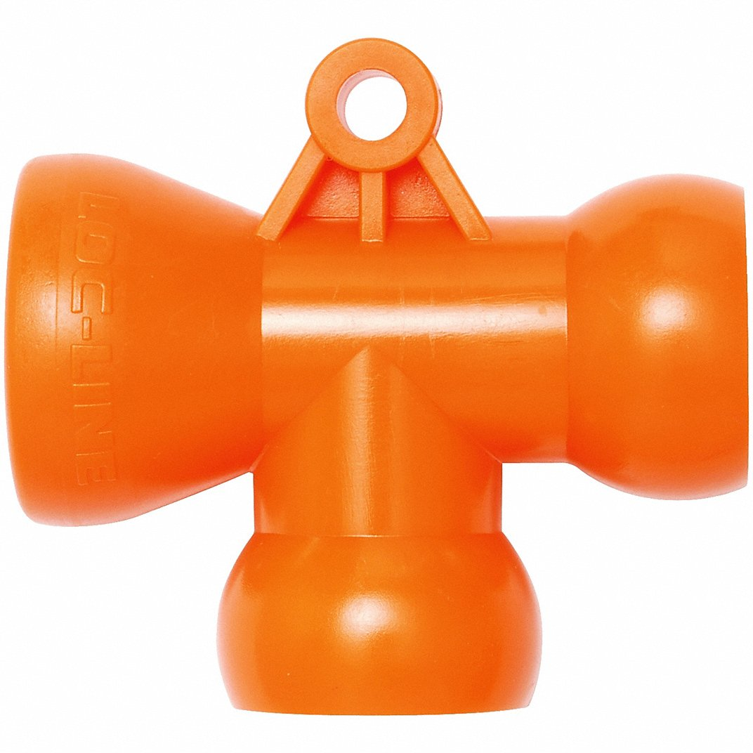 LOC-LINE 51825 T Fitting 1/2 Inch - Pack Of 2 | AF2UXE 6Y695