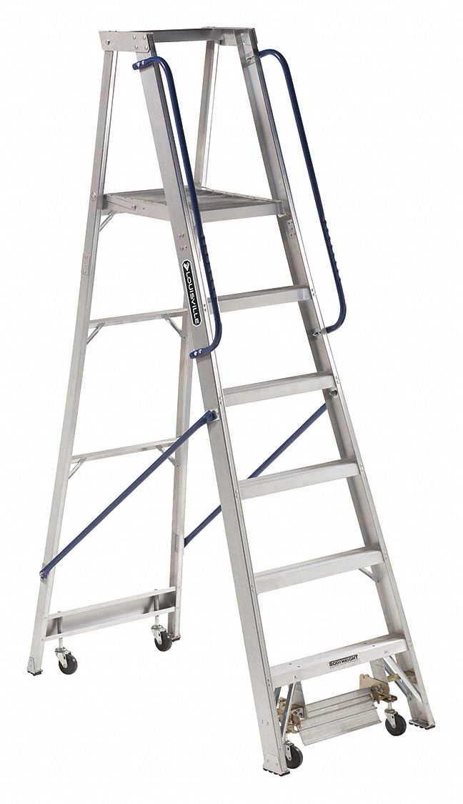 Platform Stepladder, 7 Ft. 7 Inch Ladder Height, 5 Ft. 8 Inch Platform Height