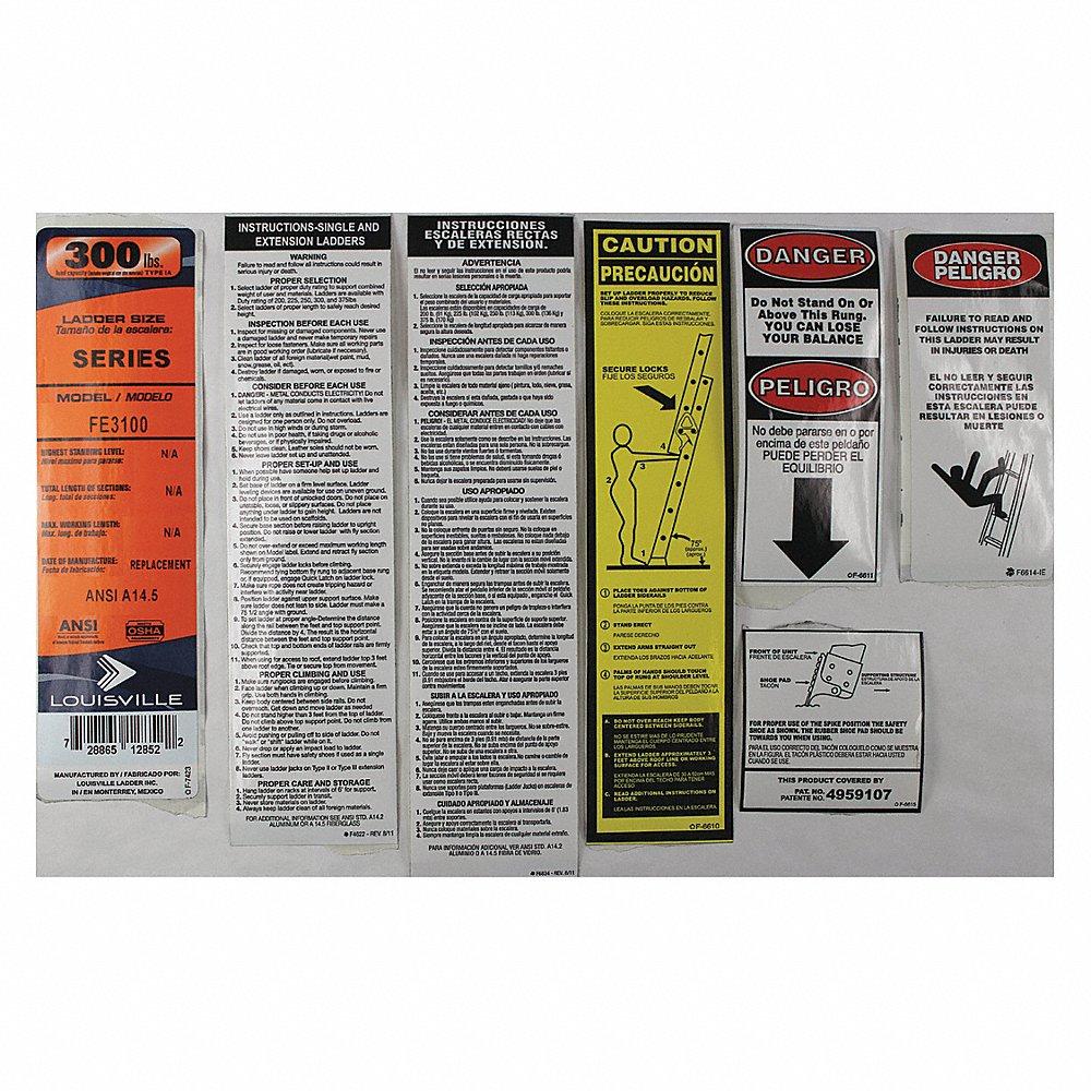 LOUISVILLE PK-FE3100 Label Kit | CJ2QVK 42DV38