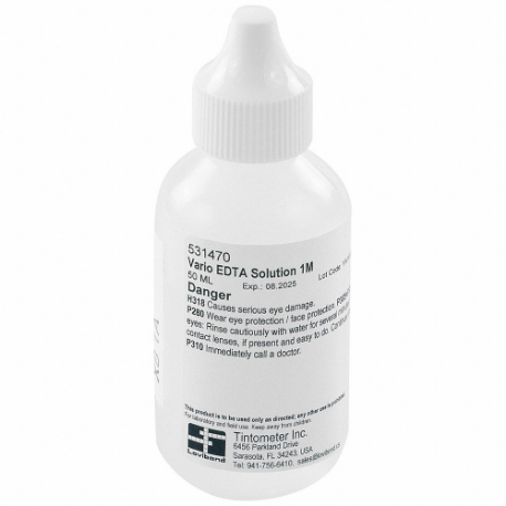 LOVIBOND VARIO EDTA SOLUTION, 1 M Edta Solution, Liquid Reagent, 50 PK | CR9RJJ 800WX8