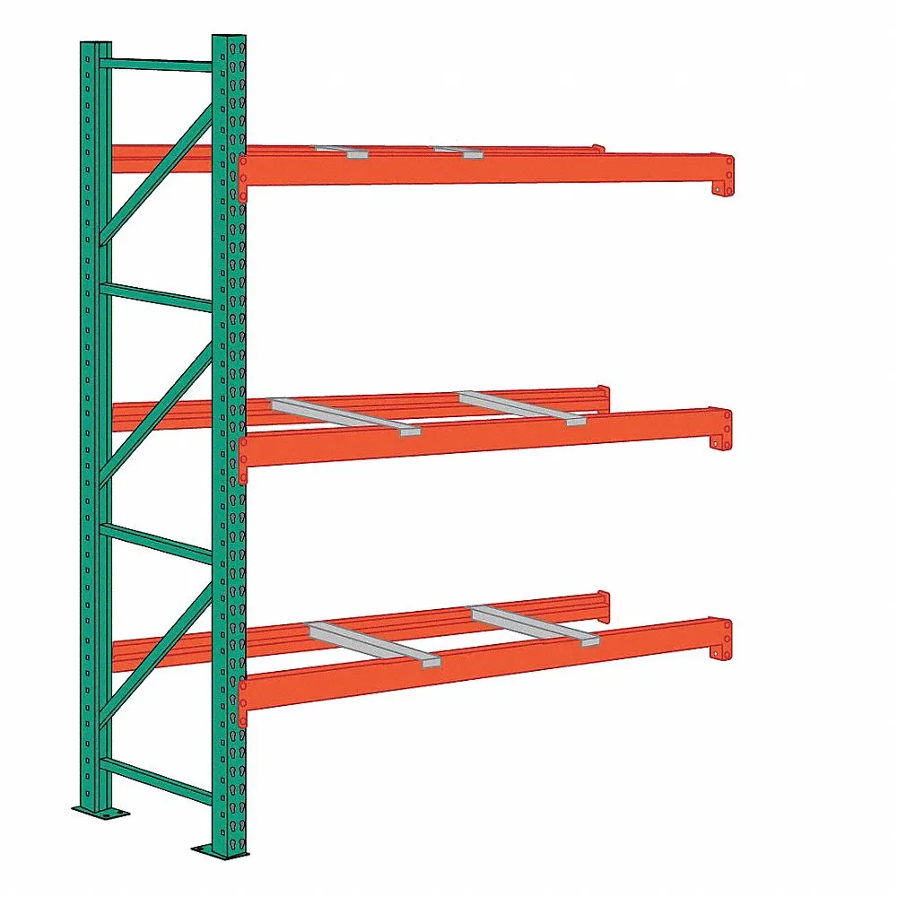 LYON 97AFB120048144 Pallet Rack Add-On Unit, 108 Inch x 48 Inch x 12 ft, 14 ga Beams, 14 ga UprigHeights | CR9YNM 55XG39