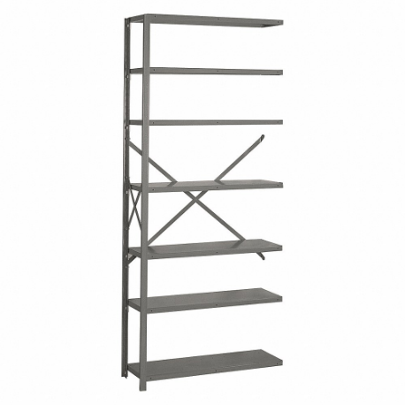 LYON DD8032H Metal Shelving, 84 x 36 Inch Size, Gray | CR9YKW 55XJ41