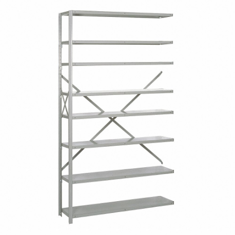 LYON DD8364X Steel, Clip Adjustable Shelving, Add-On, Heavy-Duty, 48 Inch x 18 Inch | CR9YXH 60PR01
