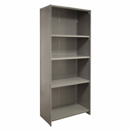LYON DDJDP3156 Metal Shelving, 48 Inch x 18 in, 85 Inch Overall Ht, 5 Shelves | CR9YKE 55XH22