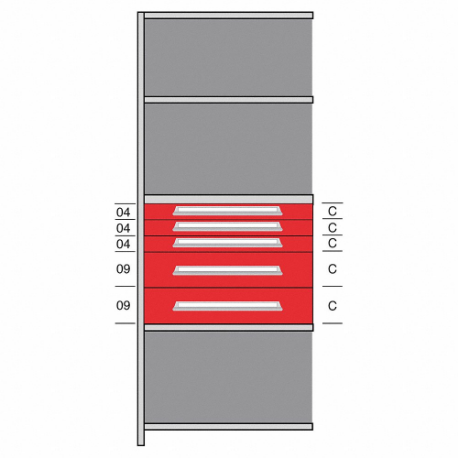 LYON DHJ115016A Shelf, 36 Inch x 24 Inch Size, 84 Inch Height, 5 Shelves, 500 Lb Load Capacity Per Shelf | CR9YWG 55XM52