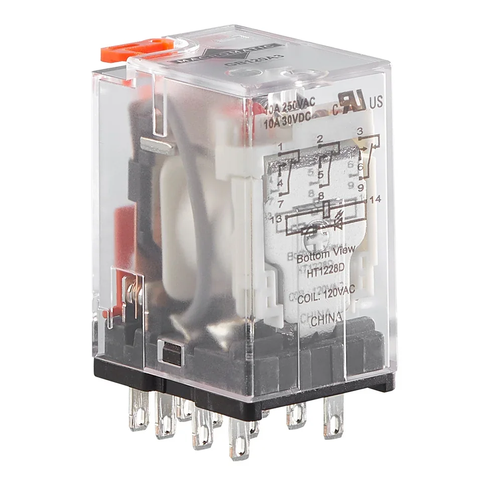 MACROMATIC GB120A3 General Purpose, Blade Style Relay, 120VAC, 3 Pole | CH6GQU