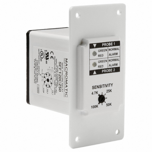 Seal Leak Relay, Panel Door Mounted, 5 A Current Rating, 120V AC, Dual Channel Channels