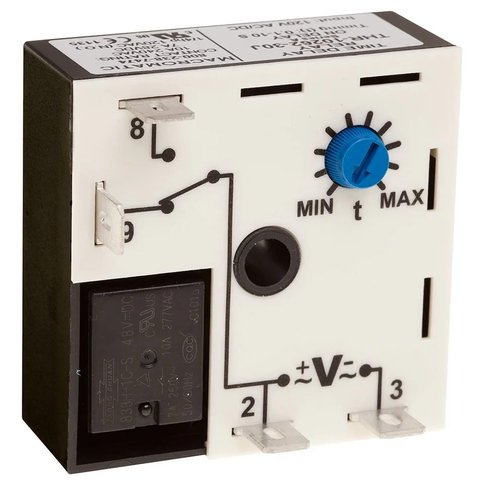 MACROMATIC THR-10566-33J Time Delay Relay, 12 VDC, 10A | CD4ZNA