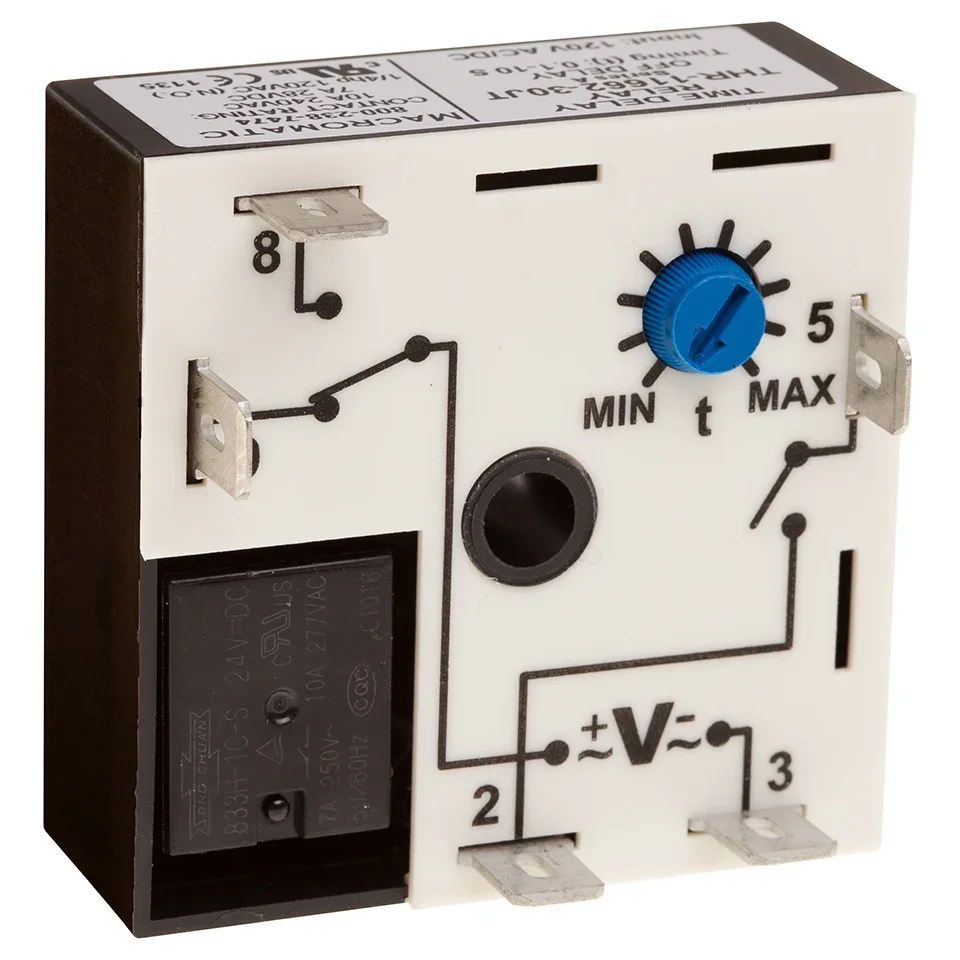 MACROMATIC THR-11368-31JT Time Delay Relay, 24V AC/DC, 10A | CD6YGV