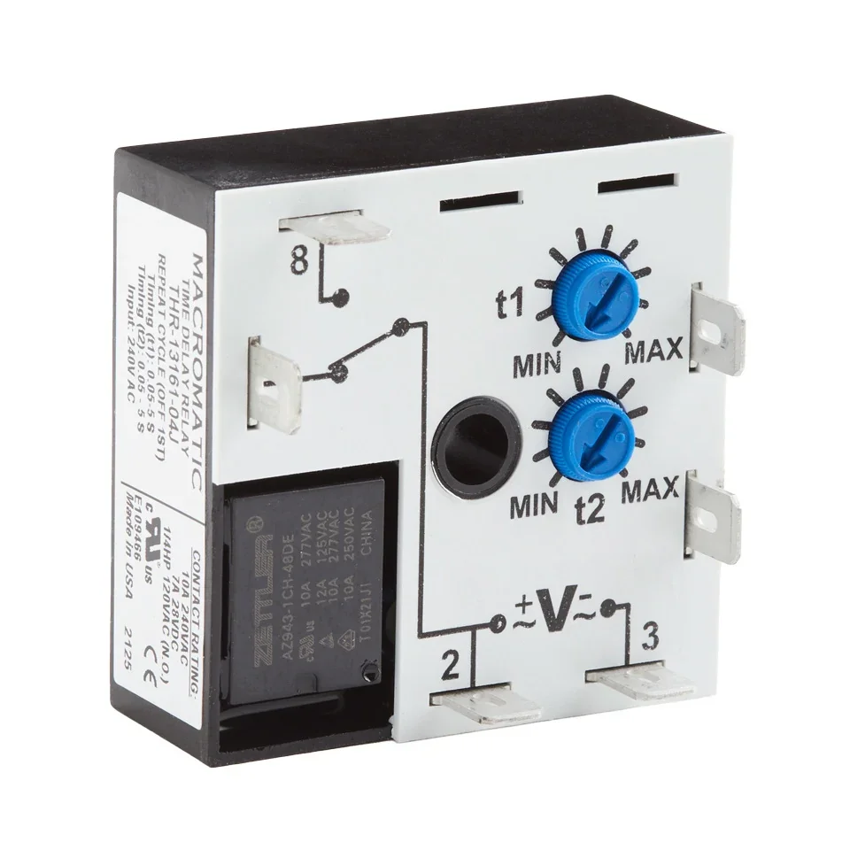 MACROMATIC THR-13161-04J Time Delay Relay, 240VAC, 10A | CD6YNX
