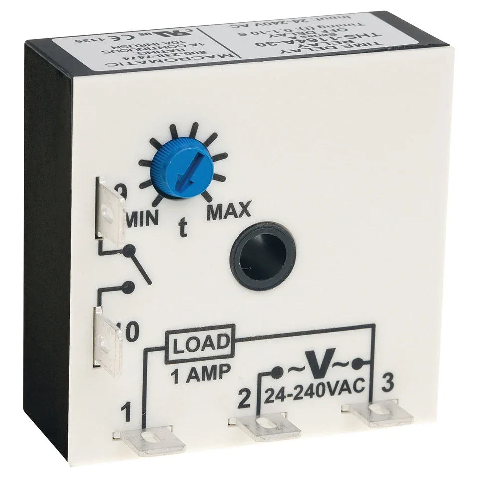 MACROMATIC THS-1124A-30 Time Delay Relay, 24-240VAC, 1A Normally Open | CD6ZFJ