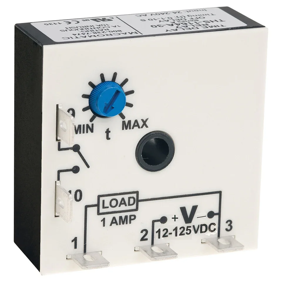 MACROMATIC THS-1124D-34 Time Delay Relay, 12-125 VDC, 1A Normally Open | CD6ZGP