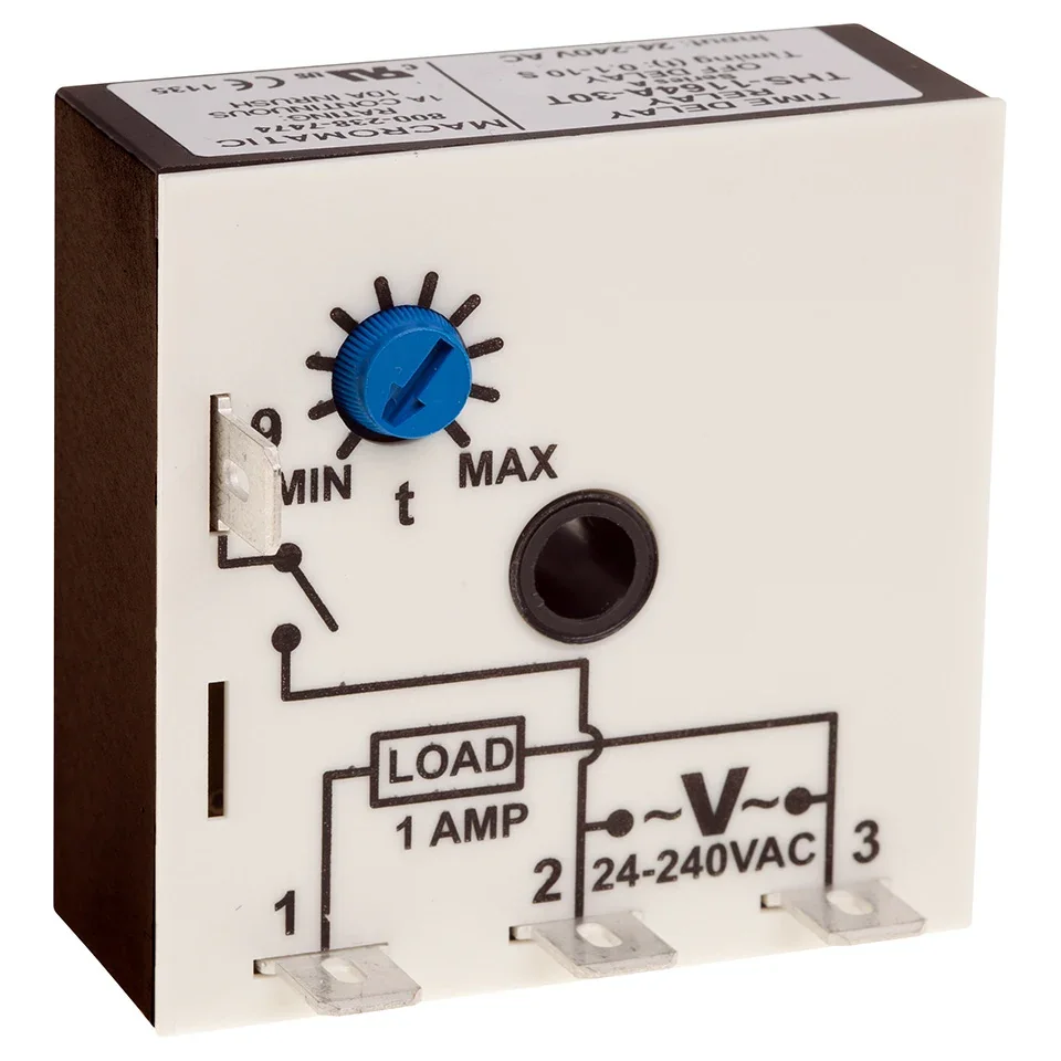 MACROMATIC THS-1154A-33T Time Delay Relay, 24-240VAC, 1A Normally Open | CD6ZJX