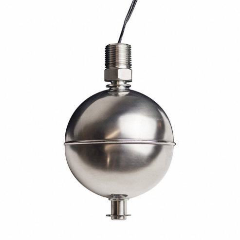 Single Point Level Switch, 3.5 Inch Float Dia., 100 Watt, SPST, 240V AC, 0.40A