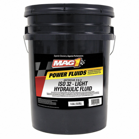 MAG MAG00325 Hydraulic Oil, 5 Gal, Pail, Iso Viscosity Grade 32 | CT2BBK 43Y921