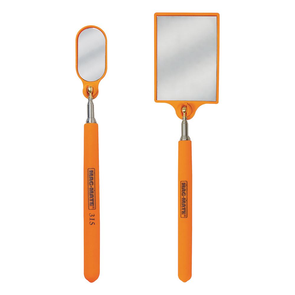Inspection Mirror Set, High Visibility, Orange