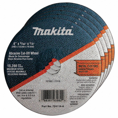 MAKITA Abrasive Cut-Off and Chop Wheels