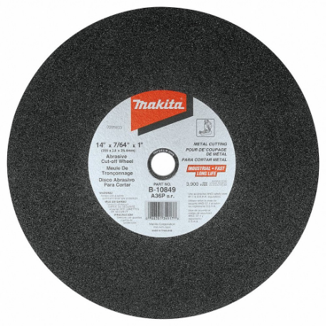 MAKITA B-10849-5 Abrasive Cut-Off Wheel, 5 Pack | CT2BRC 43DD08