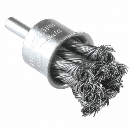 MAKITA B-63052 Wire Wheel Brush, 1 Inch Brush Dia, No Arbor Arbor Hole, 0.02 Inch Wire Dia | CT2DQR 55FD04