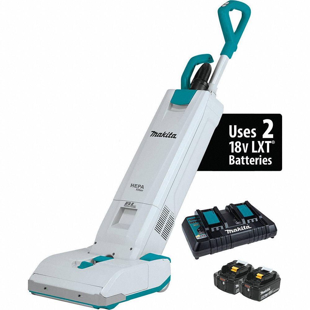 Upright Vacuum, 67cfm, HEPA, 1 1/4gal
