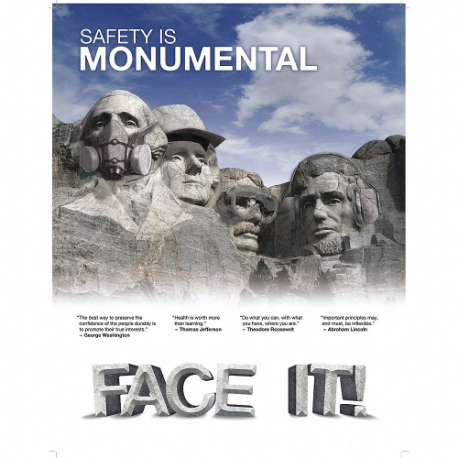 MANCOMM 31P-013-E2 Safety Poster, 12 X 16 Inch Nominal Sign Size, Clear Film Laminate, English | CT2EAL 52TE24