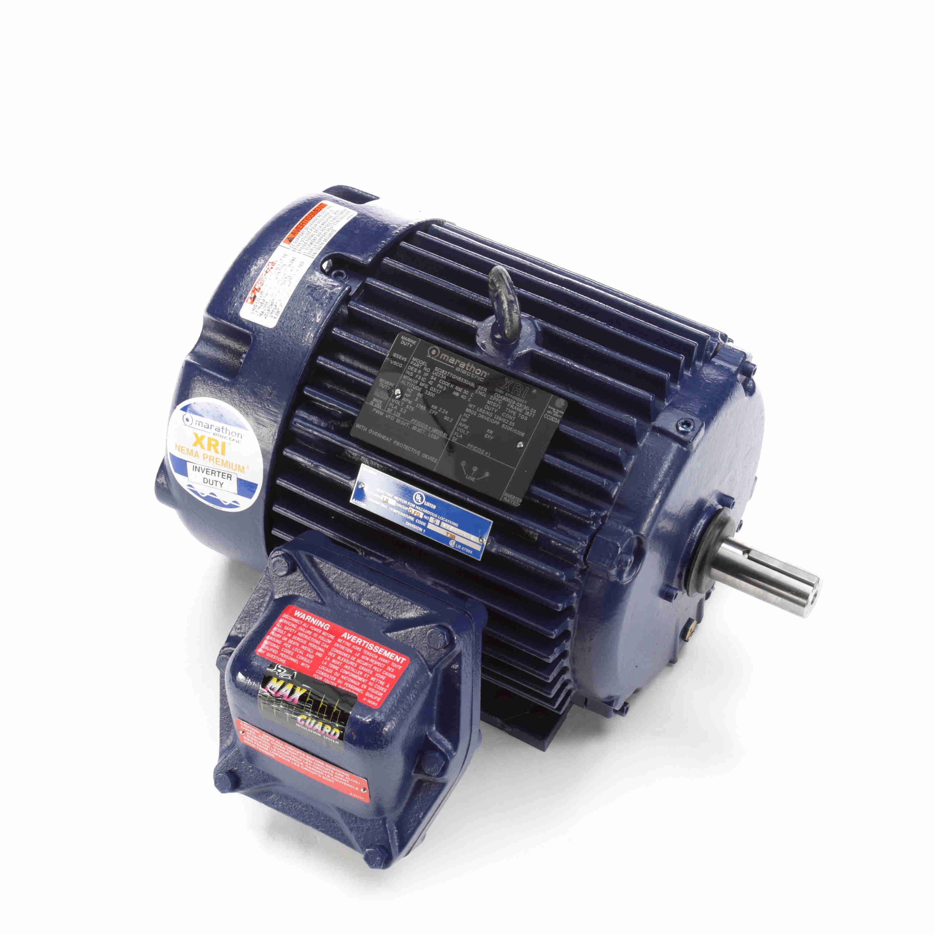 Hazardous Location Motor, 3 HP, 1765 RPM, 575V