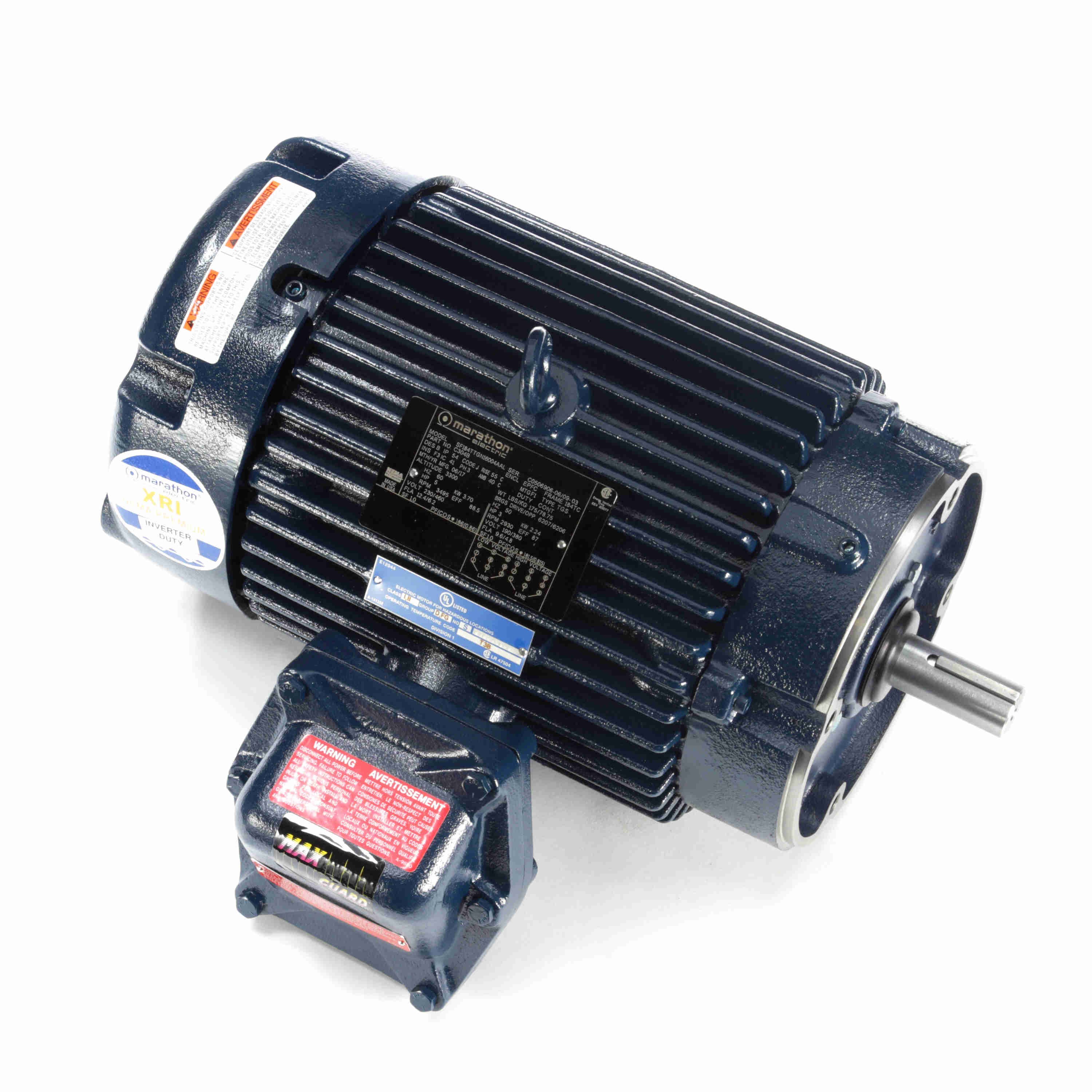 Hazardous Location Motor, 5 HP, 12.4/6.2A