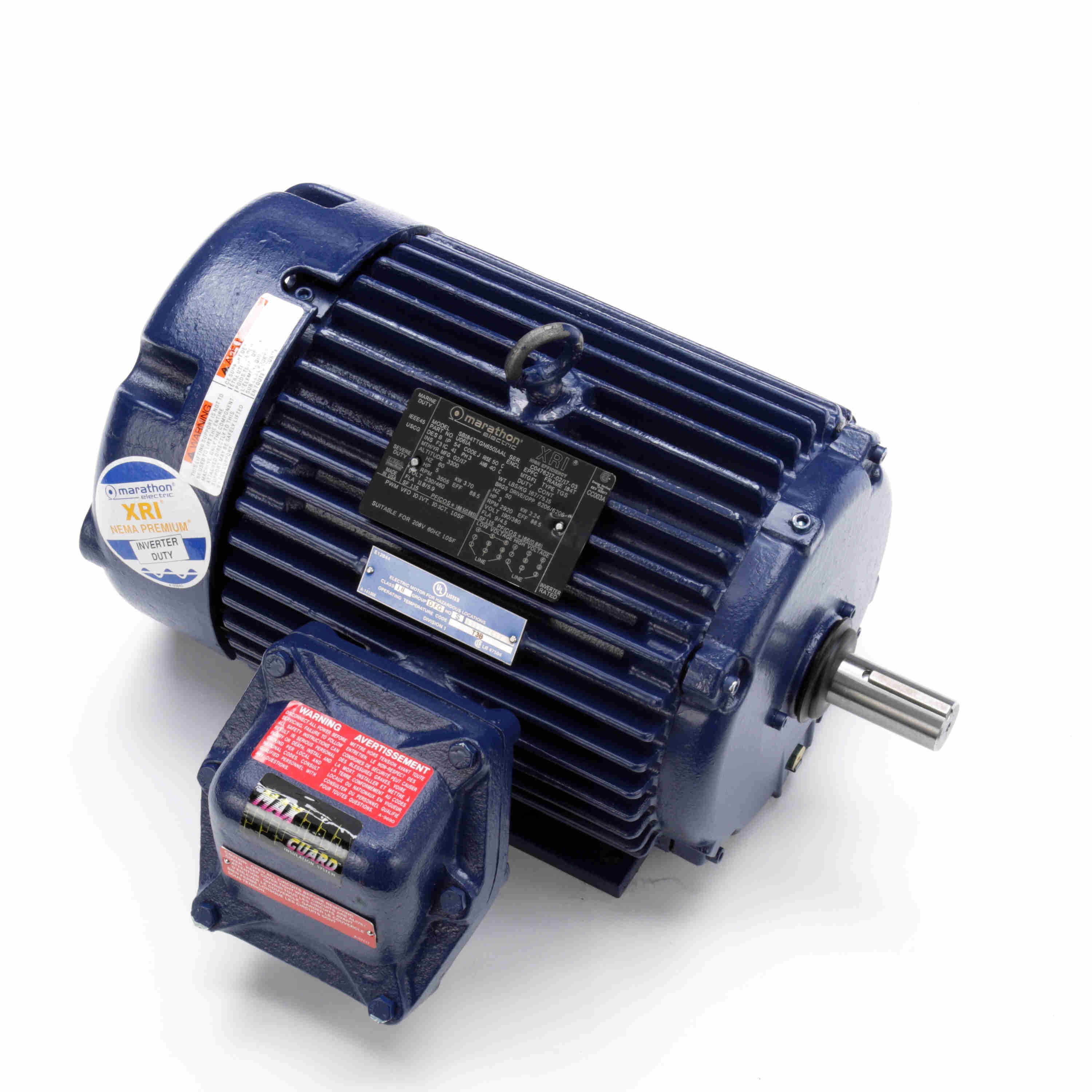Hazardous Location Motor, 3 Phase, TEFC, 5 HP, T3B