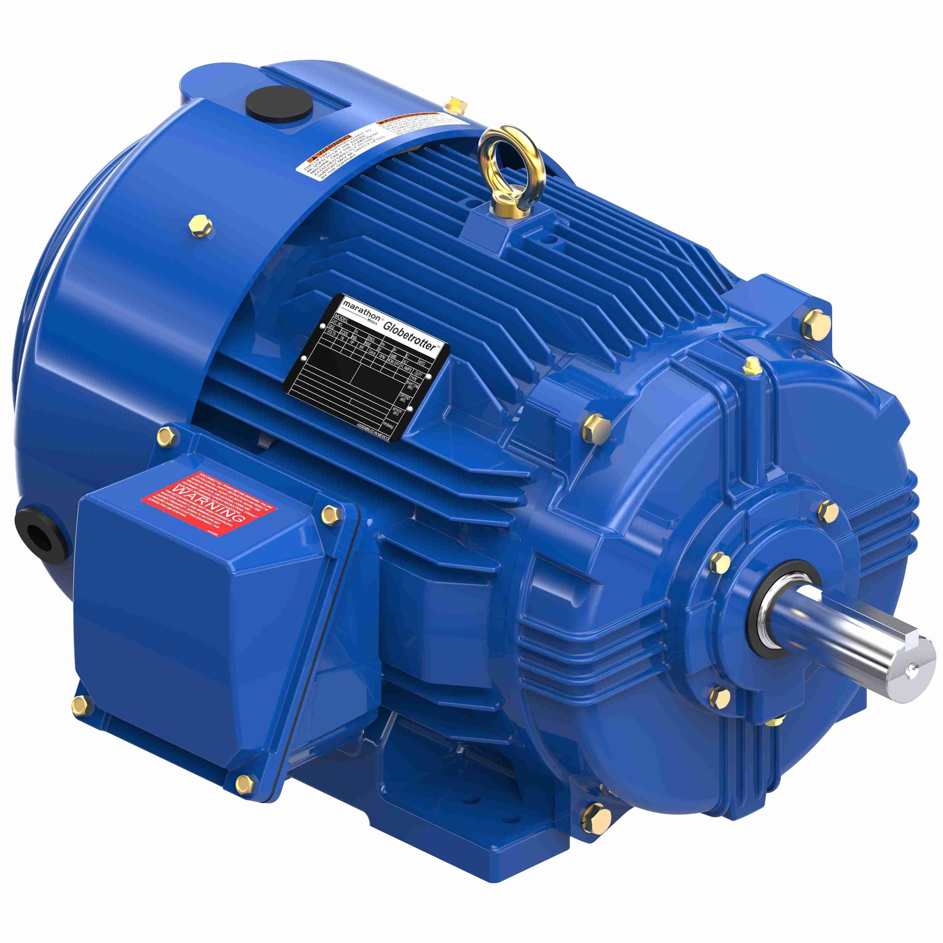 Severe Duty Motor, 25 HP, 1,772 RPM, 460V AC, 284T Frame Size