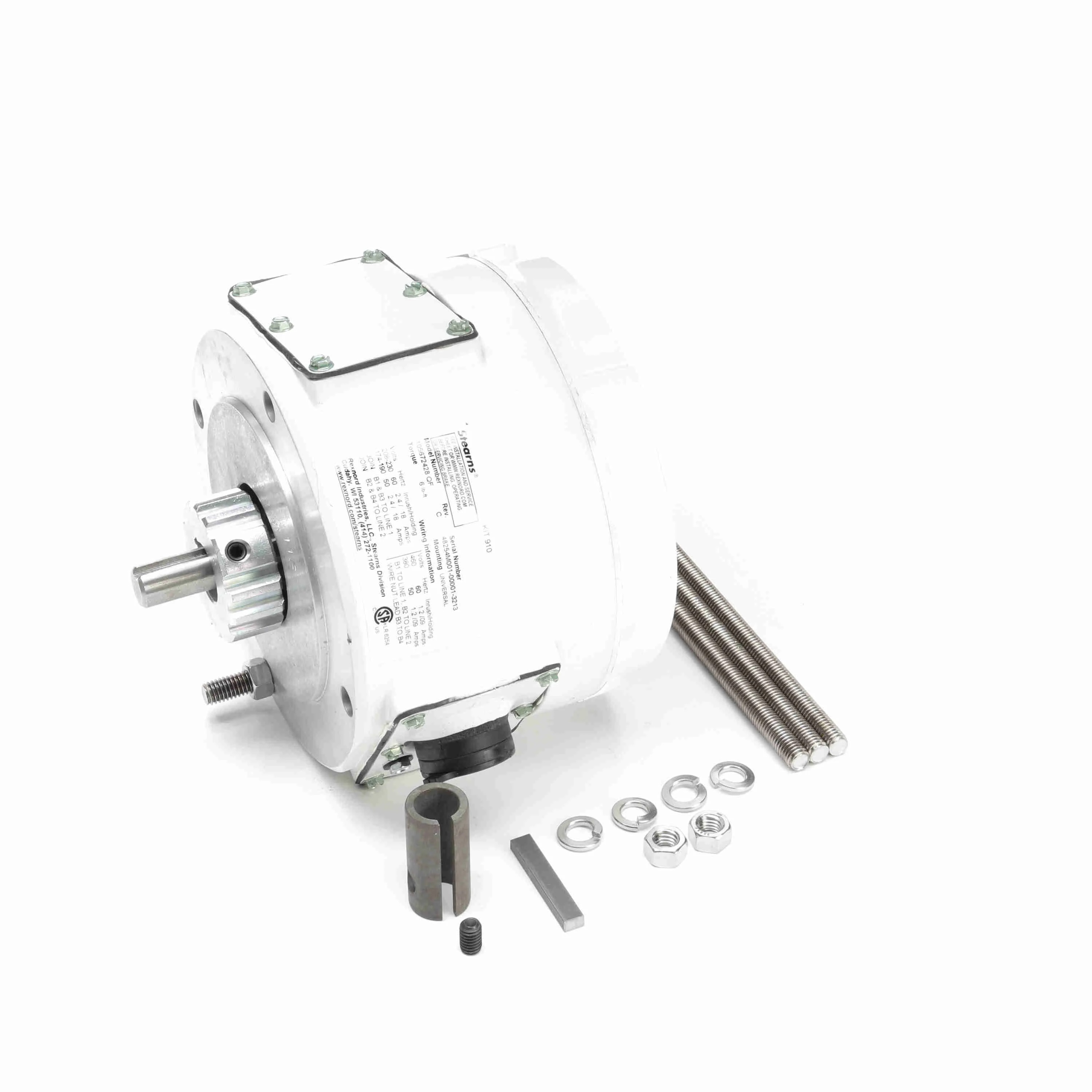 MARATHON MOTORS KIT 910 Washdown Brake, C-Face Coupler Brake, 230VAC, 230/190VAC, Totally Enclosed, 56700 | CT2FXG 26VX21