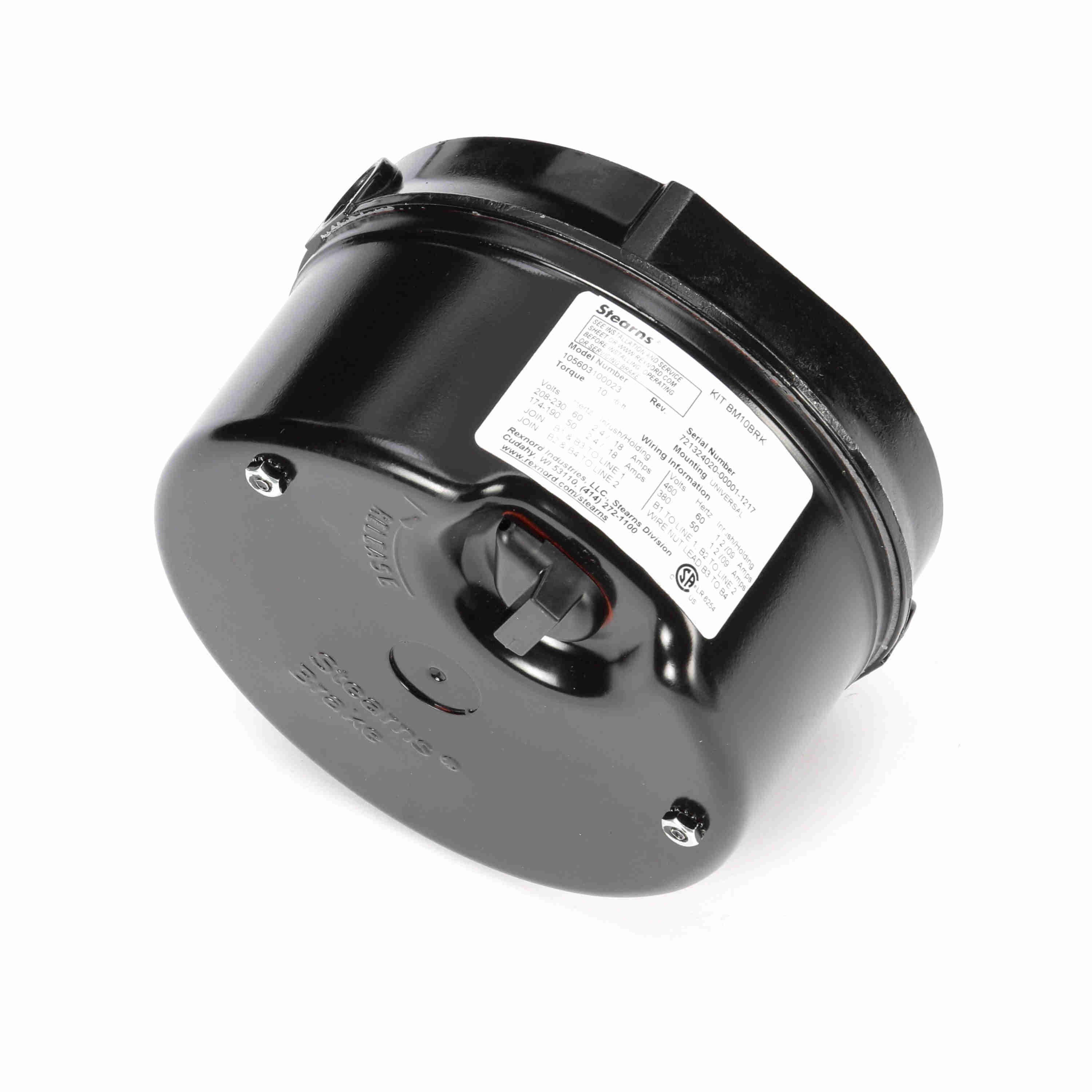 MARATHON MOTORS KIT BM10BRK Motor Brake Kit, 10 lb-ft Static Torque, Three Phase, 230/460V AC, Black Max Motors | CT2FWJ 5TJA6